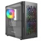 Корпус Powercase Mistral Micro D3B ARGB, Tempered Glass, 2x 140mm ARGB PWM+1x 120mm ARGB PWM, чёрный, mATX  (CMMDB-A3)