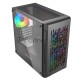 Корпус Powercase Mistral Micro D3B ARGB, Tempered Glass, 2x 140mm ARGB PWM+1x 120mm ARGB PWM, чёрный, mATX  (CMMDB-A3)