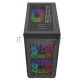 Корпус Powercase Mistral Micro D3B ARGB, Tempered Glass, 2x 140mm ARGB PWM+1x 120mm ARGB PWM, чёрный, mATX  (CMMDB-A3)