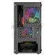 Корпус Powercase Mistral Micro D3B ARGB, Tempered Glass, 2x 140mm ARGB PWM+1x 120mm ARGB PWM, чёрный, mATX  (CMMDB-A3)