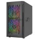 Корпус Powercase Mistral Micro D3B ARGB, Tempered Glass, 2x 140mm ARGB PWM+1x 120mm ARGB PWM, чёрный, mATX  (CMMDB-A3)