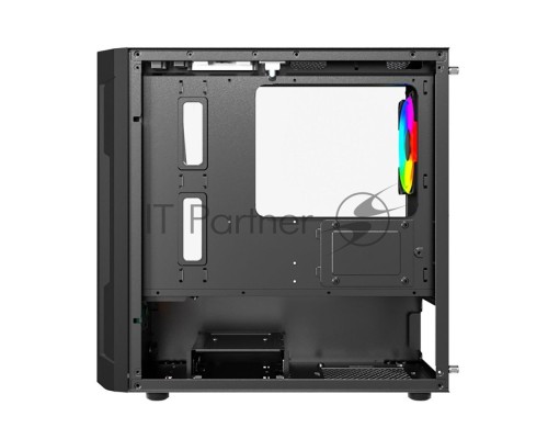 Корпус Powercase Mistral Micro D3B ARGB, Tempered Glass, 2x 140mm ARGB PWM+1x 120mm ARGB PWM, чёрный, mATX  (CMMDB-A3)