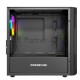 Корпус Powercase Mistral Micro D3B ARGB, Tempered Glass, 2x 140mm ARGB PWM+1x 120mm ARGB PWM, чёрный, mATX  (CMMDB-A3)