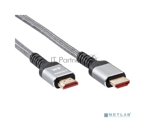 Кабель HDMI 19M/M,ver. 2.1 8KX60Hz (Econom) оплетка 3m iOpen <ACG859A-3.0>