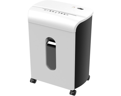 [CACTUS Уничтожители документов] Шредер Cactus CS-SH-K4 белый (секр.P-4) фрагменты 12лист. 17лтр. скрепки скобы пл.карты {2030100}