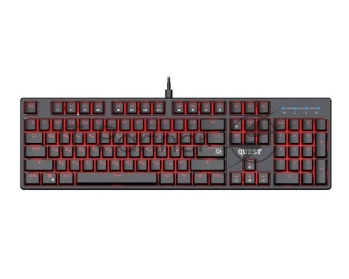 Клавиатура DEFENDER MECHANICAL QUEST GK-596 RU 45596 BLK