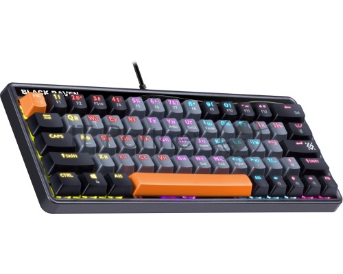 Клавиатура DEFENDER MECHANICAL BLK RAVEN GK-417 RU RGB 45413