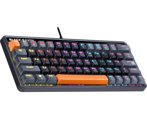 Клавиатура DEFENDER MECHANICAL BLK RAVEN GK-417 RU RGB 45414