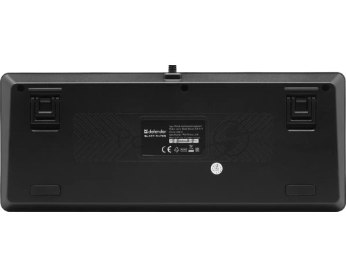 Клавиатура DEFENDER MECHANICAL BLK RAVEN GK-417 RU RGB 45414