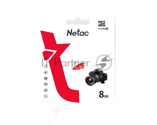 Карта памяти Netac P500 ECO MicroSDHC 8GB C10 [NT02P500ECO-008G-S]