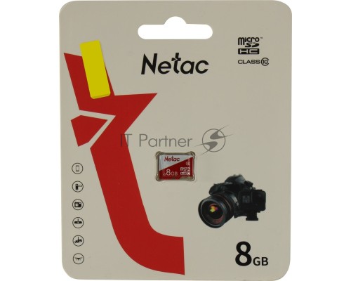 Карта памяти Netac P500 ECO MicroSDHC 8GB C10 [NT02P500ECO-008G-S]