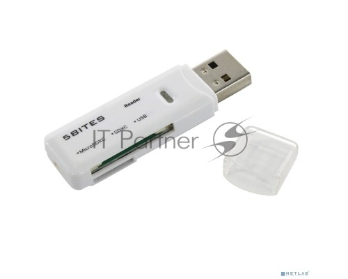 Устройство ч/з карт памяти 5bites RE3-200WH USB3.0 / SD / TF / USB PLUG / WHITE