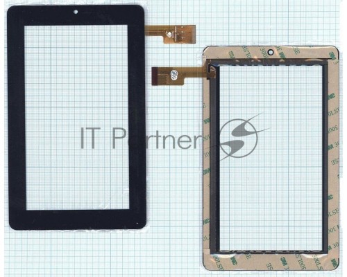Сенсорное стекло (тачскрин) TPC0069 VER5.0 (188х114), черное