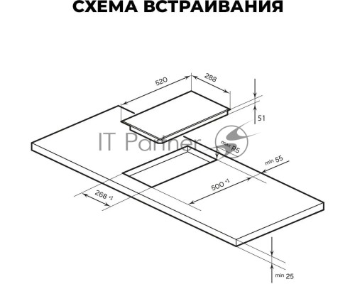 Варочная поверхность LEX EVH 320B BL