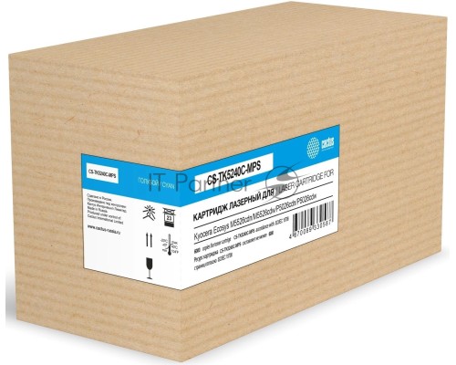 Картридж лазерный Cactus CS-TK5240C-MPS TK-5240C голубой (6000стр.) для Kyocera Ecosys M5526cdn/M5526cdw/P5026cdn/P5026cdw