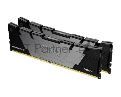 Оперативная память Kingston DDR4 2x32GB 3600MHz KF436C18RB2K2/64 Fury Renegade Black RTL Gaming PC4-28800 CL18 DIMM 288-pin 1.35В dual rank с радиатором Ret