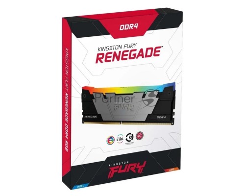 Оперативная память Kingston DDR4 32GB 3600MHz KF436C18RB2A/32 Fury Beast RGB RTL Gaming PC4-28800 CL18 DIMM 288-pin 1.35В single rank с радиатором Ret