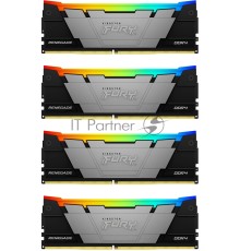 Оперативная память Kingston DDR4 4x8GB 3200MHz KF432C16RB2AK4/32 Fury Renegade RGB RTL Gaming PC4-25600 CL16 DIMM 288-pin 1.35В dual rank с радиатором Ret