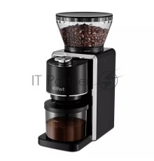 Кофемолка Kitfort КТ-787 200Вт сист.помол.:жернова вместим.:250гр черный/серебристый