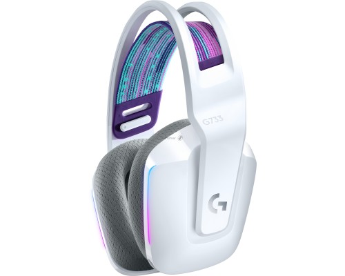 Наушники с микрофоном Logitech G733 белый мониторные Radio оголовье (981-000885)