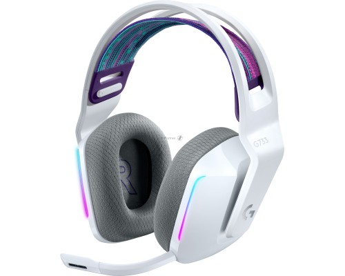 Наушники с микрофоном Logitech G733 белый мониторные Radio оголовье (981-000885)