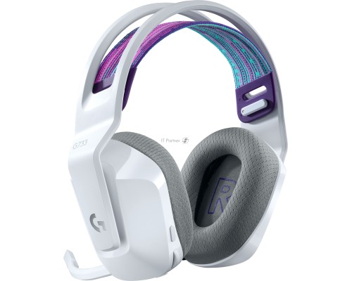 Наушники с микрофоном Logitech G733 белый мониторные Radio оголовье (981-000885)