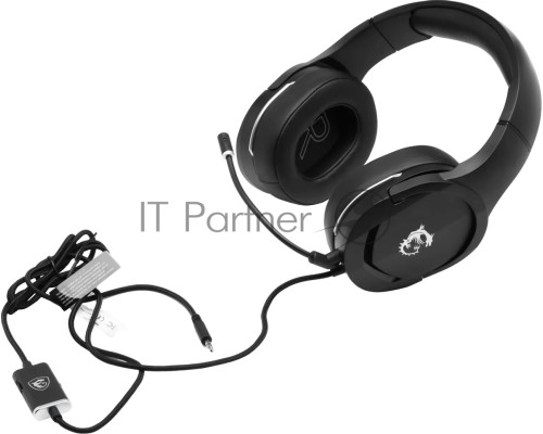 Наушники с микрофоном MSI Immerse GH20 черный 1.5м накладные оголовье (S37-2101060-SV1)