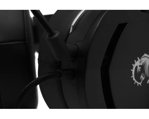 Наушники с микрофоном MSI Immerse GH20 черный 1.5м накладные оголовье (S37-2101060-SV1)