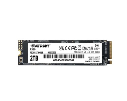 [Модуль памяти] Накопитель SSD Patriot PCIe 3.0 x4 2TB P320P2TBM28 P320 M.2 2280