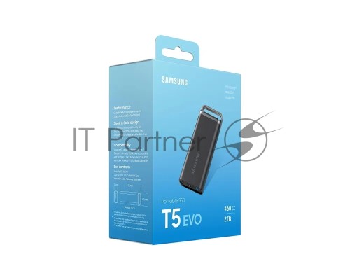 Внешний накопитель SSD Samsung T5 EVO External 2Tb (1024GB) BLACK USB 3.2 (MU-PH2T0S/WW) 1year
