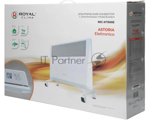 Конвектор Royal Clima Astoria Elettronico REC-AT1500E белый, 1500 Вт, 20 м2, термостат, дисплей Конвектор Royal Clima Astoria Elettronico REC-AT1500E белый, 1500 Вт, 20 м2, термостат, дисплей