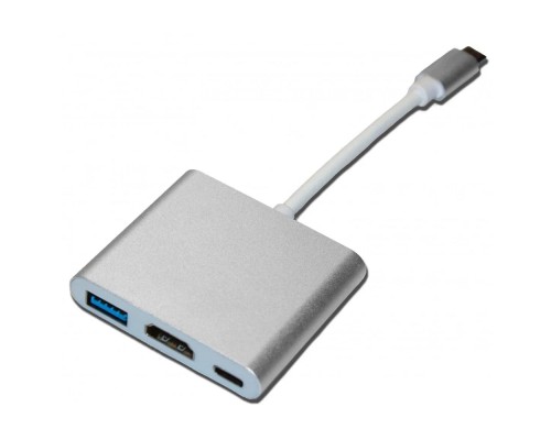 [Контроллер] Bion Мульти переходник USB Type-C - HDMI/4K@30hz + USB-A (3.0) + USB Type-C (Power Delivery charging), 0.15 м [BXP-A-USBC-MULTI-5]