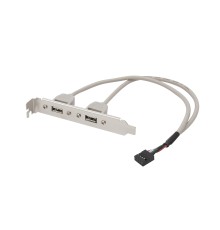 Bion планка портов 2xUSB2.0, 30 см [BXP-MB-2USB]
