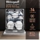 Посудомоечная машина Weissgauff BDW 6190 Touch DC Inverter Timer Floor встраиваемая