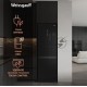 Холодильник Weissgauff WRK 185 Total NoFrost Inverter черный стекло двухкамерный 205/86л морозилка снизу