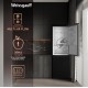 Холодильник Weissgauff WRK 185 Total NoFrost Inverter черный стекло двухкамерный 205/86л морозилка снизу