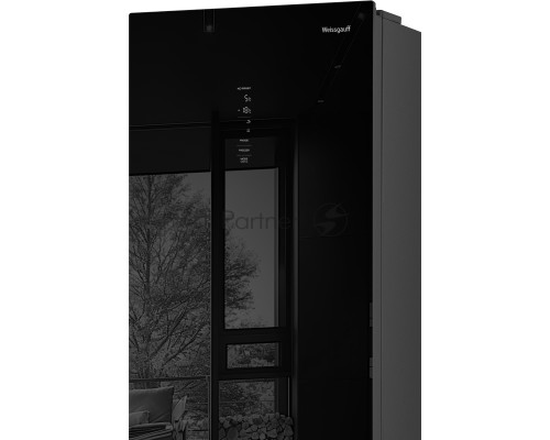 Холодильник Weissgauff WRK 185 Total NoFrost Inverter черный стекло двухкамерный 205/86л морозилка снизу Холодильник Weissgauff WRK 185 Total NoFrost Inverter черный стекло двухкамерный 205/86л морозилка снизу