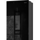 Холодильник Weissgauff WRK 185 Total NoFrost Inverter черный стекло двухкамерный 205/86л морозилка снизу