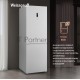 Холодильник Weissgauff WRK 185 Total NoFrost Inverter белый стекло двухкамерный 205/86л морозилка снизу