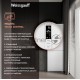 Холодильник Weissgauff WRK 185 Total NoFrost Inverter белый стекло двухкамерный 205/86л морозилка снизу