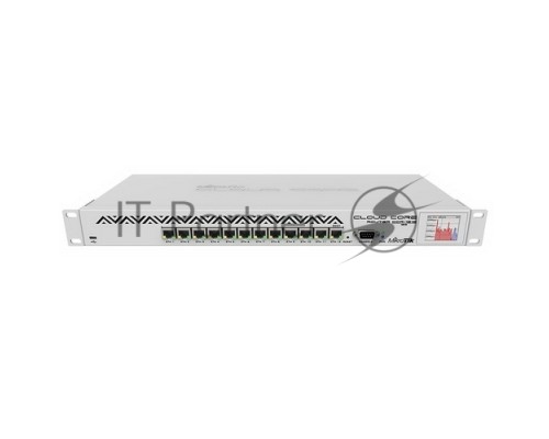 Маршрутизатор Mikrotik Cloud Core Router CCR1016-12G (12) 10/100/1000 Mbit/s Gigabit Ethernet with Auto-MDI/X; Tilera Tile-Gx16; 2GB RAM; OS: L6