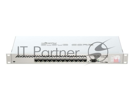 Маршрутизатор Mikrotik Cloud Core Router CCR1016-12G (12) 10/100/1000 Mbit/s Gigabit Ethernet with Auto-MDI/X; Tilera Tile-Gx16; 2GB RAM; OS: L6