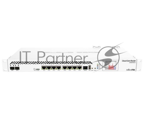 Маршрутизатор Mikrotik CCR1036-8G-2S+EM Cloud Core Router 1036-8G-2S+EM with Tilera Tile-Gx36 CPU (36-cores, 1.2Ghz per core), 16GB RAM, 2xSFP+ cage, 8xGbit LAN, RouterOS L6, 1U rackmount case, PSU, LCD panel