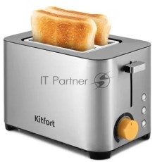 Тостер Kitfort КТ-6201 850Вт нержавеющая сталь/черный
