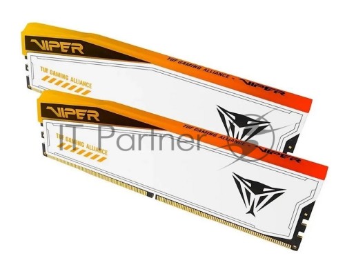 Оперативная память Patriot 32Gb DDR5 6600MHz (2x16GB) DIMM Viper Elite 5 Tuf Gaming RGB RTL Gaming PC5-52800 CL34 288-pin 1.4В kit single rank с радиатором Ret Оперативная память Patriot 32Gb DDR5 6600MHz (2x16GB) DIMM Viper Elite 5 Tuf Gaming RGB RTL Gaming PC5-52800 CL34 288-pin 1.4В kit single rank с радиатором Ret