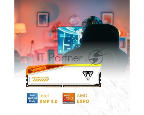 Оперативная память Patriot 32Gb DDR5 6600MHz (2x16GB) DIMM Viper Elite 5 Tuf Gaming RGB RTL Gaming PC5-52800 CL34 288-pin 1.4В kit single rank с радиатором Ret Оперативная память Patriot 32Gb DDR5 6600MHz (2x16GB) DIMM Viper Elite 5 Tuf Gaming RGB RTL Gaming PC5-52800 CL34 288-pin 1.4В kit single rank с радиатором Ret