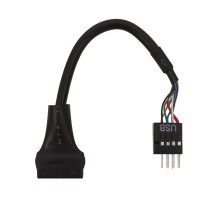 Bion переходник USB 3.0 - USB 2.0, внутренний, 10 см [BXP-USB3F-USB2M-010]