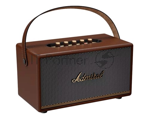 Портативная акустика Admiral MISTRAL 80W/BT 5.0/AUX/USB/Microphone/6000Ma/Brown