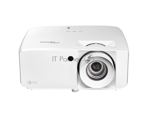 Лазерный проектор Optoma [ZK450] DLP, 4K UHD (3840x2160), 4200 Lm, 300000:1,16:9; TR 1,4 - 2,24:1; Zoom 1,6x; Корр Трап V+/-30, H+/-30; HDMI 2.0 x2; USB-A power 1,5A; AudioOut 3,5mm x1; RJ45; RS232; 15W x1; 3 кг, белый