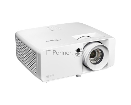 Лазерный проектор Optoma [ZK450] DLP, 4K UHD (3840x2160), 4200 Lm, 300000:1,16:9; TR 1,4 - 2,24:1; Zoom 1,6x; Корр Трап V+/-30, H+/-30; HDMI 2.0 x2; USB-A power 1,5A; AudioOut 3,5mm x1; RJ45; RS232; 15W x1; 3 кг, белый
